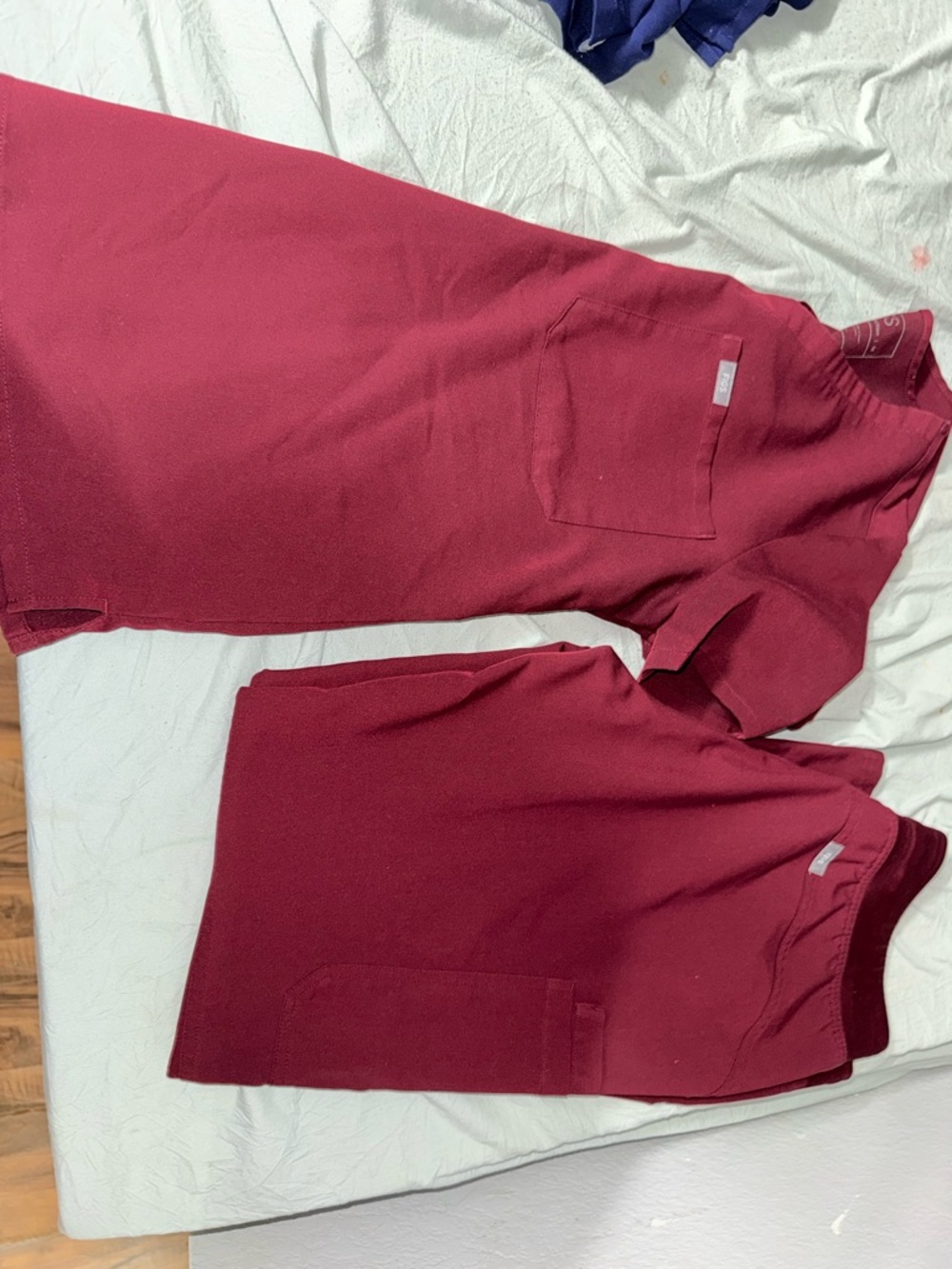 Figs Women's Scrub Top & Skirt Set - Burgundy